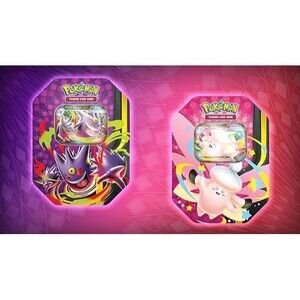 Pokemon Mega Moonlit Tin Set Mega Clefable & Gengar 2 Tins